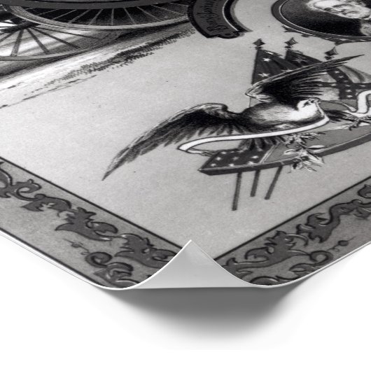 ロバート・E・リー将軍の別れの挨拶 ポスター (角)