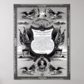 ロバート・E・リー将軍の別れの挨拶 ポスター (正面)