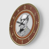 ロバート・E・リー10.75インチ ラージ壁時計 (傾斜)