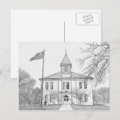 「ロバート・E・リー・スクール」パリTN ポストカード (正面/裏面)