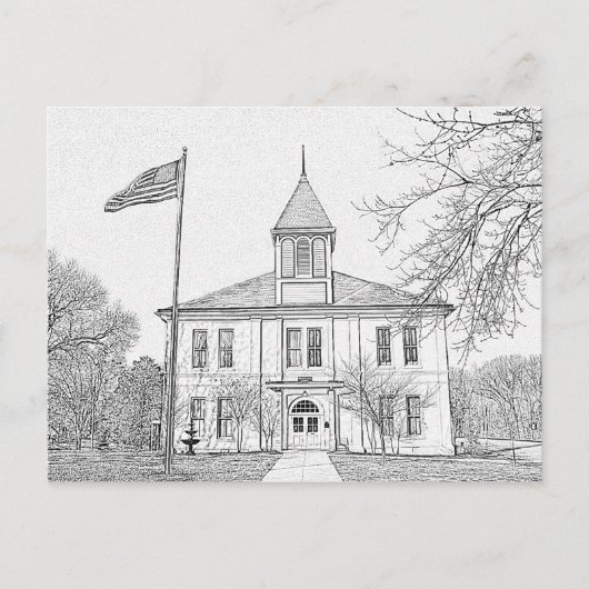 「ロバート・E・リー・スクール」パリTN ポストカード (正面)