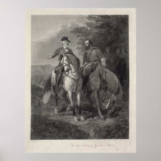 ロバート・E・リー・ストーンウォール・ジャクソン氏の最終会議 ポスター (正面)