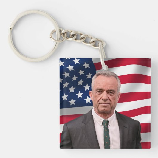 ロバート・F・ケネディ 2024年大統領選出馬 キーホルダー (正面)