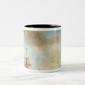 ロバートCavelier de La Salleの探険 ツートーンマグカップ (中央)