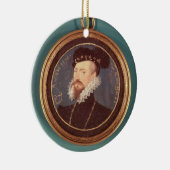 ロバートDudleyのレスター(c.1532-88)の伯爵1576年 セラミックオーナメント (右)