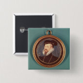 ロバートDudleyのレスター(c.1532-88)の伯爵1576年 缶バッジ (正面&裏面)