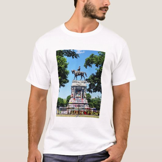 ロバートEリー像 Tシャツ (正面)