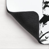 ロバートE.リー -- 白黒 マウスパッド (コーナー)