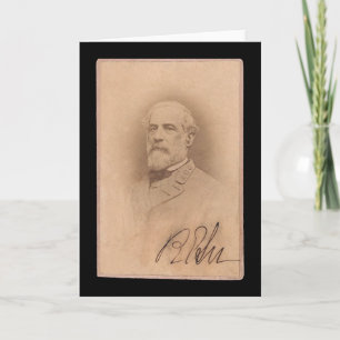 ロバートE.リーSignedカード1860年 カード
