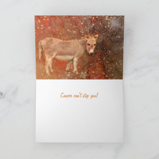 ロバ勇気付けられるがんサポートカード カード (内部)