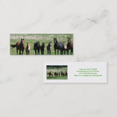 "ロバ及び子馬"のしおり スキニー名刺 (正面/裏面)