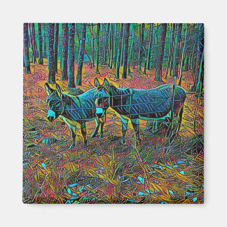 ロバ型キッチンマグネット マグネット