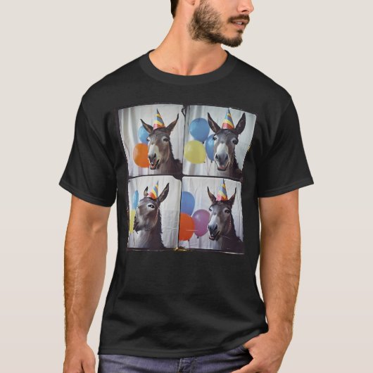 ロバ愛好家 農場の動物 Tシャツ (正面)