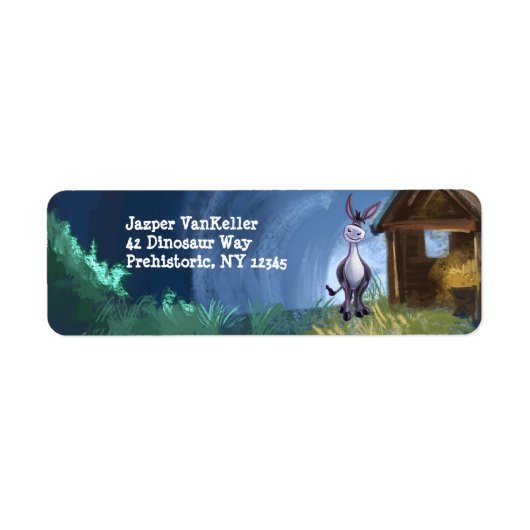 ロバ文房具 ラベル (正面)