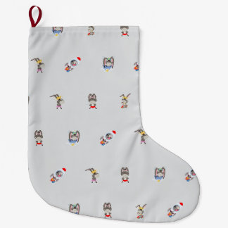 ロバ柄クリスマスストッキング ラージクリスマスストッキング