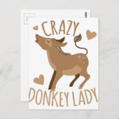 ロバ熱狂するー ポストカード (正面/裏面)