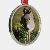 ロバ狩り黄色い秋の野草 メタルオーナメント (右)