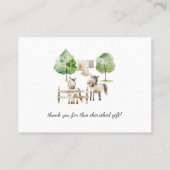 ロバ男女兼用ー羊のベビー | プレイスカード (裏面)