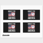 ロバ痘がアメリカを破壊する病気 長方形シール (シート)