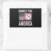 ロバ痘がアメリカを破壊する病気 長方形シール (バッグ)