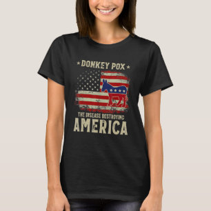 ロバ痘がアメリカを破壊する病気 Tシャツ