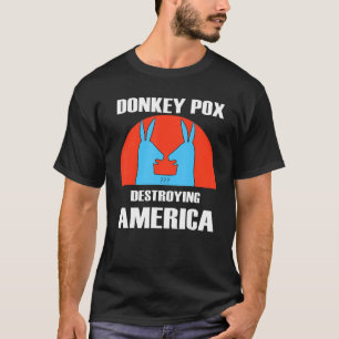ロバ痘がアメリカを破壊する Tシャツ
