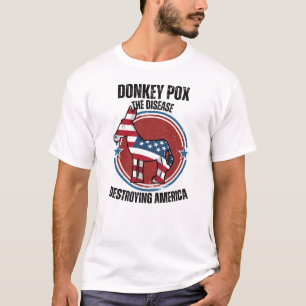 ロバ痘が病気を破壊するアメリカTシャツ Tシャツ