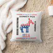 ロバ痘その病気がアメリカを破壊するラブリーフ クッション (ブランケット)