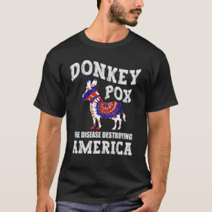 ロバ痘アメリカのロバを破壊する病気 Tシャツ