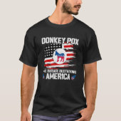 ロバ痘アメリカ合衆国を破壊する病気 Tシャツ (正面)