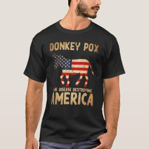 ロバ痘アメリカ合衆国を破壊する病気 Tシャツ