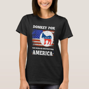 ロバ痘アメリカ合衆国を破壊する病気 Tシャツ