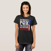 ロバ痘ザ病気を破壊するアメリカドンキーポ Tシャツ (正面フル)