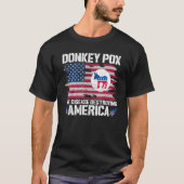 ロバ痘ザ病気を破壊するアメリカドンキーポ Tシャツ (正面)
