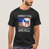ロバ痘ザ病気を破壊するアメリカドンキーポ Tシャツ (正面)