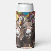 ロバ祝ー三つ子の誕生日 スリム缶クーラー (Seltzer正面)