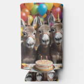 ロバ祝ー三つ子の誕生日 スリム缶クーラー (裏面)