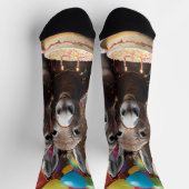 ロバ祝ー三つ子の誕生日 ソックス (上部)