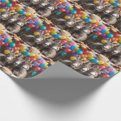 ロバ祝ー三つ子の誕生日 ラッピングペーパー (角)