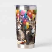 ロバ祝ー三つ子の誕生日 保温保冷タンブラー (右面)