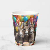 ロバ祝ー三つ子の誕生日 紙コップ (裏面)