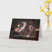 ロバ私はスマイルを持って来た カード (黄色い花)