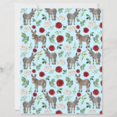 ロバ結婚ーのスクラップブック紙イン・ブルー (正面)