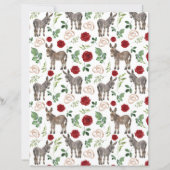 ロバ結婚ーのスクラップブック紙イン・ホワイト (正面)