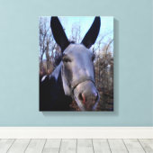 ロバ絵画ー キャンバスプリント (インサイチュ (ウッドフロア))