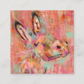 ロバ絵画ー スクエア名刺 (正面)