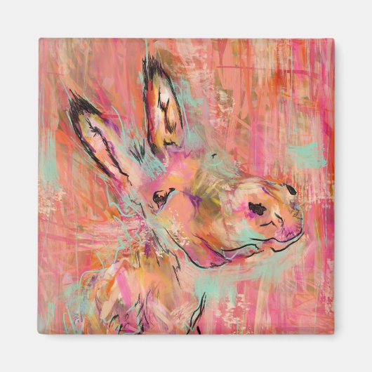 ロバ絵画ー マグネット (正面)