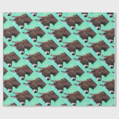 ロバ絵画ー ラッピングペーパー (フラット)
