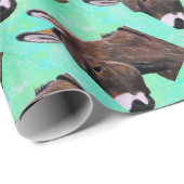 ロバ絵画ー ラッピングペーパー (ロールコーナー)