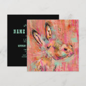 ロバ絵画ー 招待状 (正面/裏面)